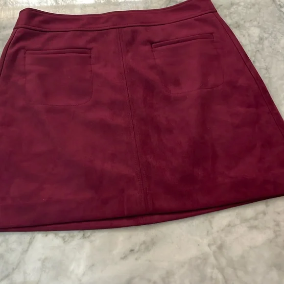 NWT -LOFT suede skirt - Size 12 - Picture 1 of 8